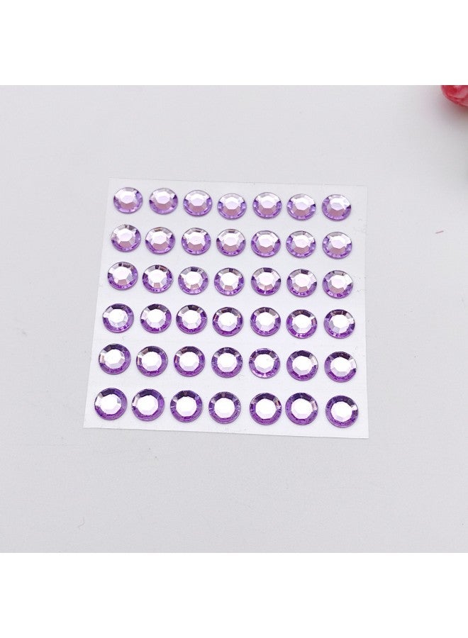 Explosions DIY Acrylic Diamond Sticker Photo Frame Decorative Sticker Accessories Material Closed Bag Water Drops Love Piece-Specifications Support Image Upload:42 8MM Round Drills-purple - Image 1