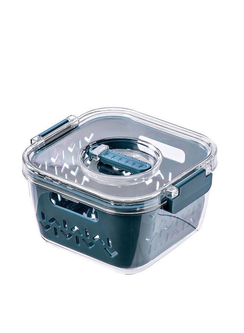 DARIYAH Fridge Organizer with Strainer Divider Vegetable Fruit Keep Fresh Container Freezer Safe XQ-027A - Image 1