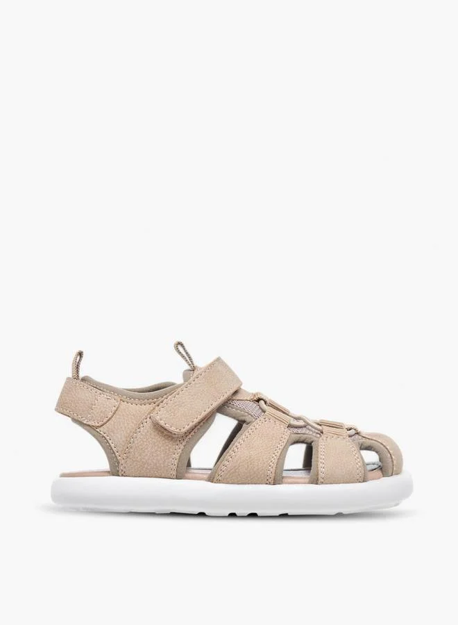 JUNIORS Boys Textured Fisherman Sandals With Hook And Loop Closure