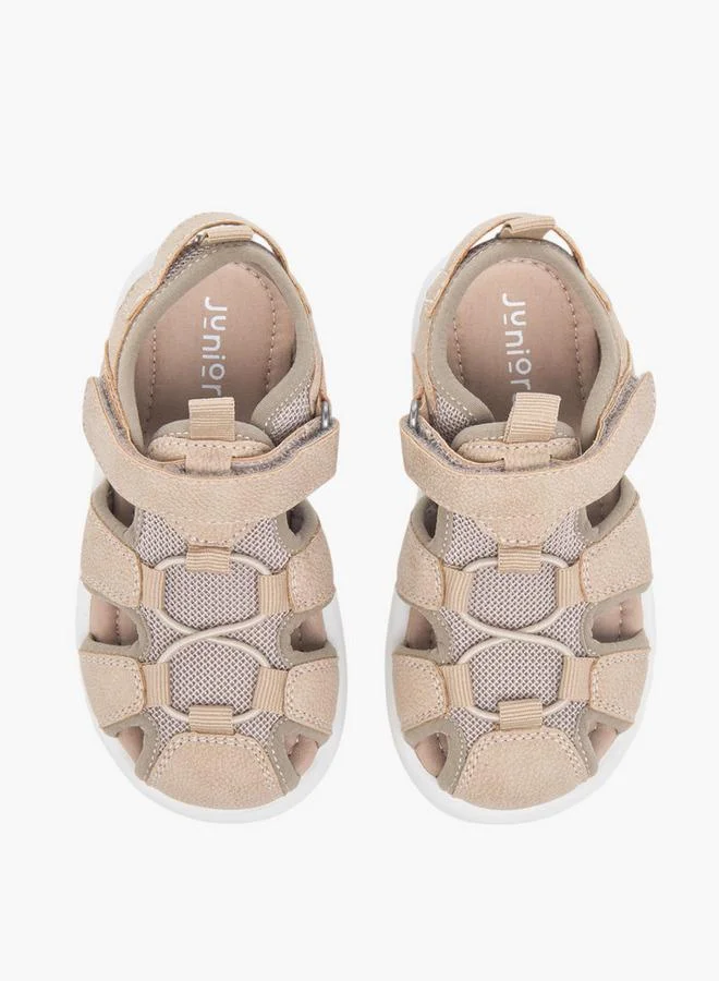 JUNIORS Boys Textured Fisherman Sandals With Hook And Loop Closure