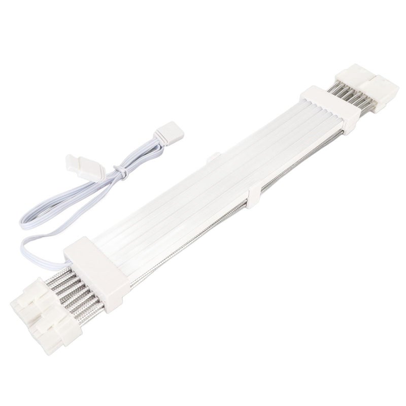 Double 8Pin ARGB Extension Sleeved Cable 5V 18AWG Flexible High Current PSU Cable Multiple Color Modes - Image 4