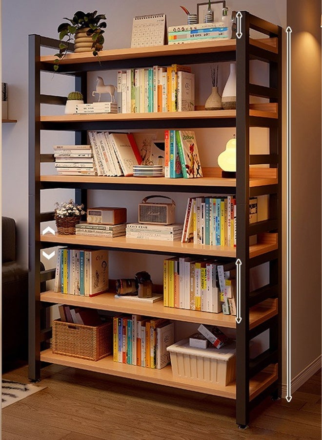 keke 6 Layer Modern Multifunctional Bookshelf with Wall Mounted and Floor Standing Design 120 CM - Image 1