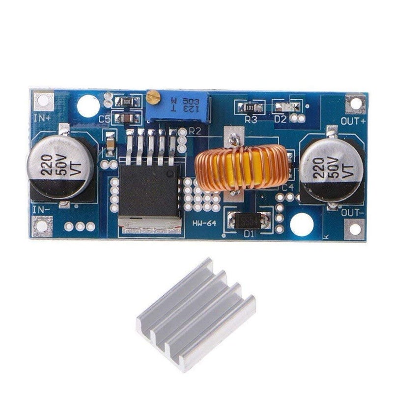 REES52 REES52 Xl4015 E 5 A 438 V Dc Dc Step Down Adjustable Power Supply Module with Heat Sink xl4015 5a Power Supply Step Down Module xl4015 dc Adjustable Buck Converter - Image 3