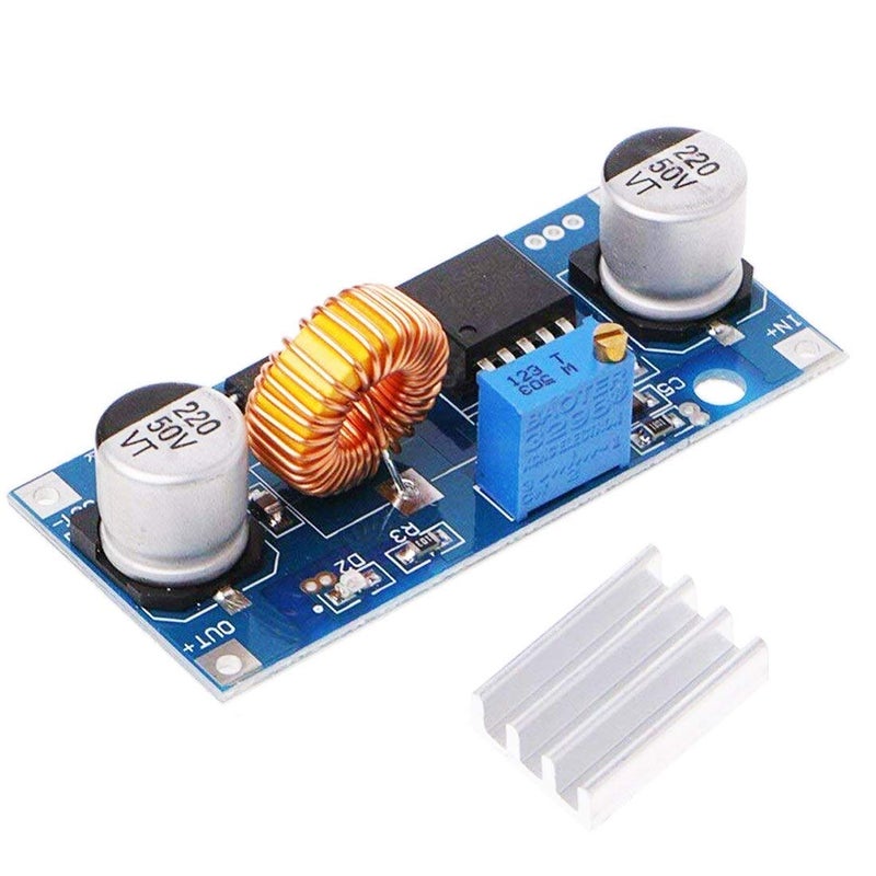 REES52 REES52 Xl4015 E 5 A 438 V Dc Dc Step Down Adjustable Power Supply Module with Heat Sink xl4015 5a Power Supply Step Down Module xl4015 dc Adjustable Buck Converter - Image 1