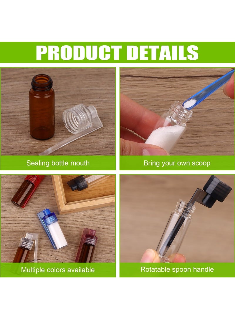 10 عبوات تخزين التوابل للرحلات، مجموعات رش الملح والفلفل، موزع توابل محمول، زجاجات تخزين مقاومة للتسرب مع مفتاح دوار، زجاجات تخزين محمولة للأنشطة الخارجية والسفر والطهي - Image 3