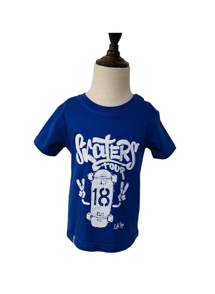 Boys T-shirt Short Sleeve Tees Summer Children's Clothing Cartoon Printed Top 2 4 6 Years  - Image 1