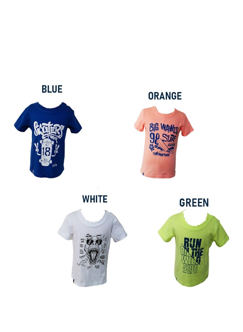 Boys T-shirt Short Sleeve Tees Summer Children's Clothing Cartoon Printed Top 2 4 6 Years  - Image 3