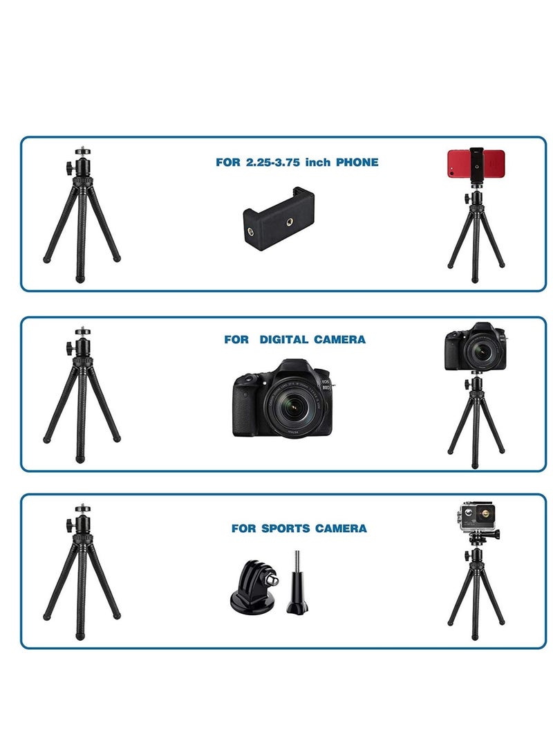 ELTRAZONE Womdee Flexible Cell Phone Tripod with Wireless Remote and Universal Clip - Image 5
