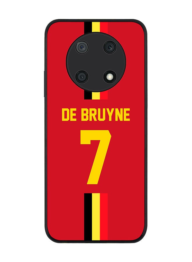 Stylizedd Rugged Black edge case for Huawei nova Y90 Slim fit Soft Case Flexible Rubber Edges Anti Drop TPU Gel Thin Cover - Football Team - Belgium Player Name - De Bruyne - Image 1