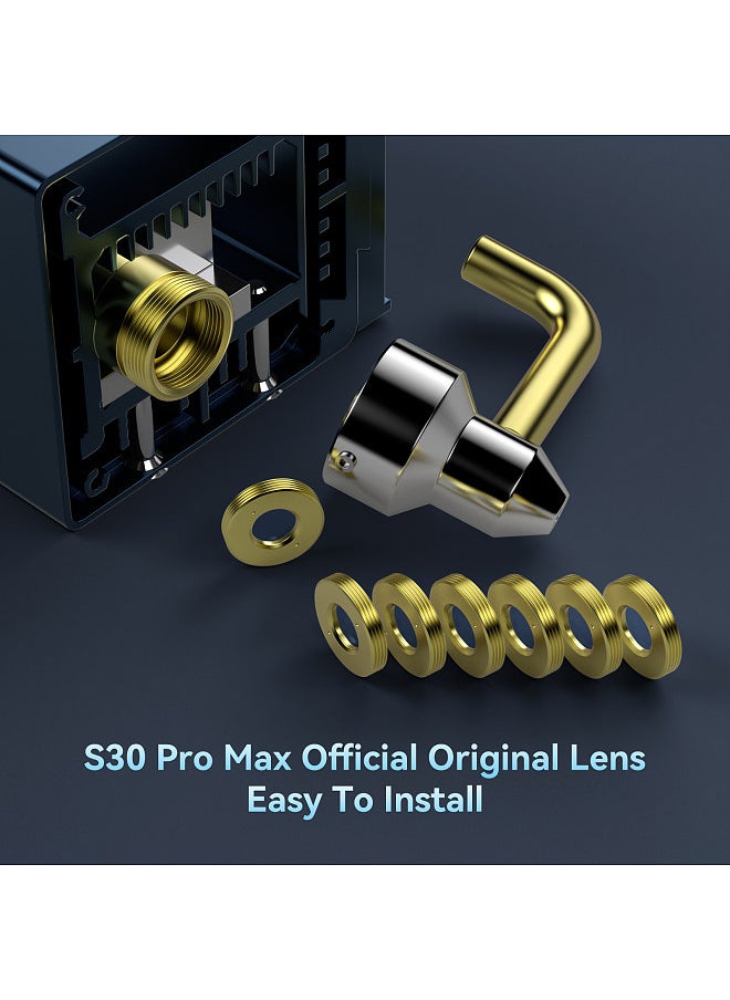 SCULPFUN Original S30 Pro Max Laser Len 6PCS Suitable for Laser Module Ultra-22W / Ultra-33W Standard Lens Reinforced Surface Anti-oil and Anti-dust High Transparent Easy to Install  - Image 3