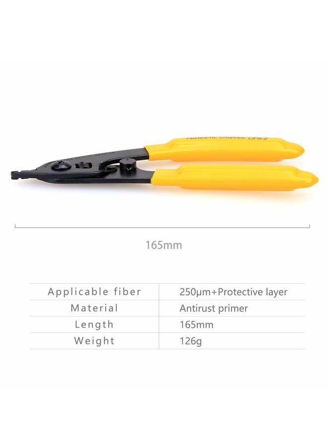 KELUSHI Optical Fiber Tool Kit Cold Connection tool Optical Fiber Stripping Cleaver for SUMITOMO with 36000 Cleaves and Fiber Optic Drop Cable Fiber Stripper CFS-2 Double Port Hole - Image 4
