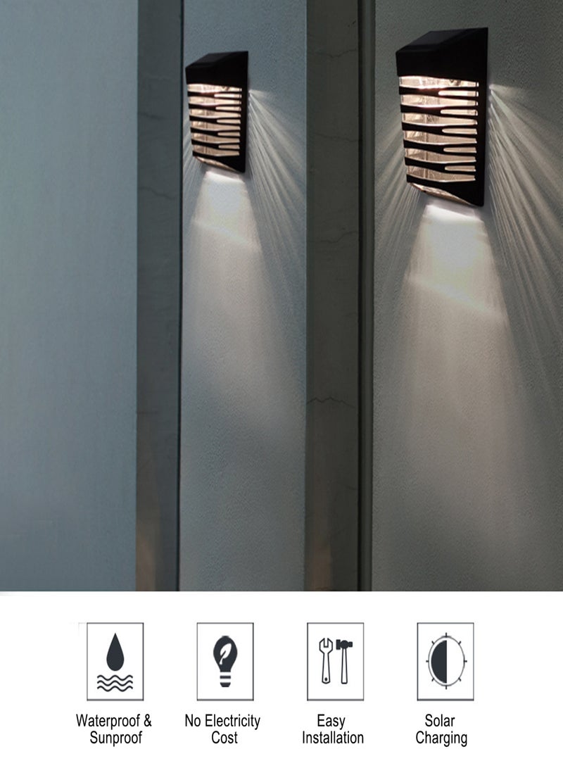 Solar Decoration Wall Lamp Outdoor Courtyard Waterproof Atmospheres Light LEDs Solar Powered Landscape Lighting Lamp - Image 4