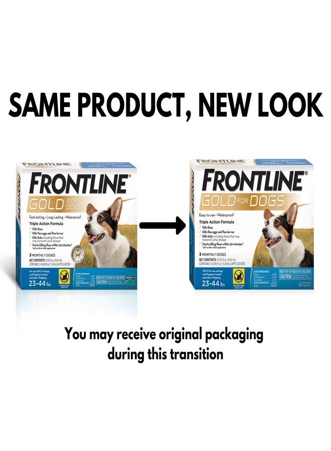 FRONTLINE Gold Flea & Tick Treatment for Medium Dogs Up to 23 to 44 lbs., Pack of 6 - Image 2