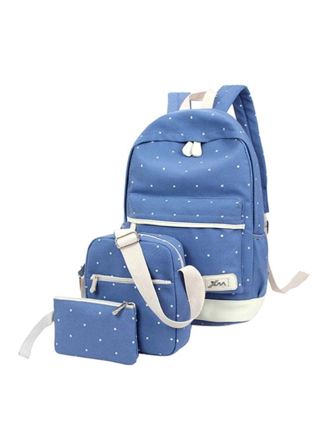 Generic 3-Piece Backpack Set Blue/White  - Image 1