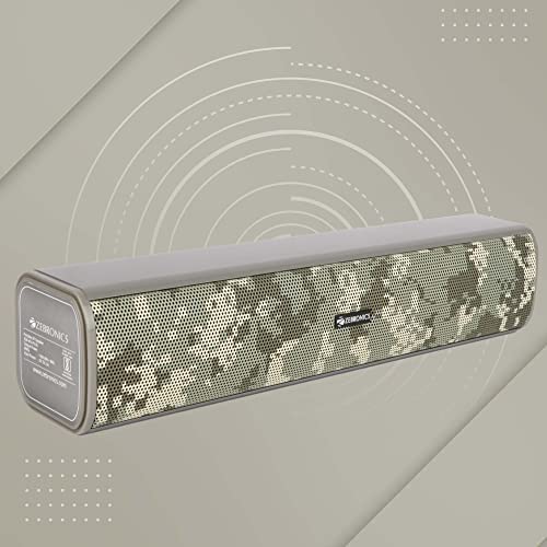 ZEBRONICS Vita Plus Mini 16w Soundbar Supporting LED Display, USB, SD Card, AUX, FM, TWS & Call Function. (Ice camo) - Image 3