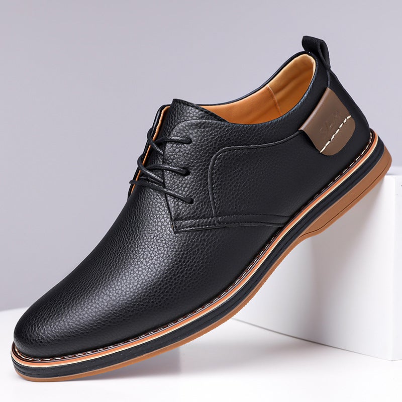 Plus Size Shoes Men'S 2025 Autum Business Formal British Style No. 38-48 Retro Trendyy Casual Leather Shoes Dropshipping - Image 3