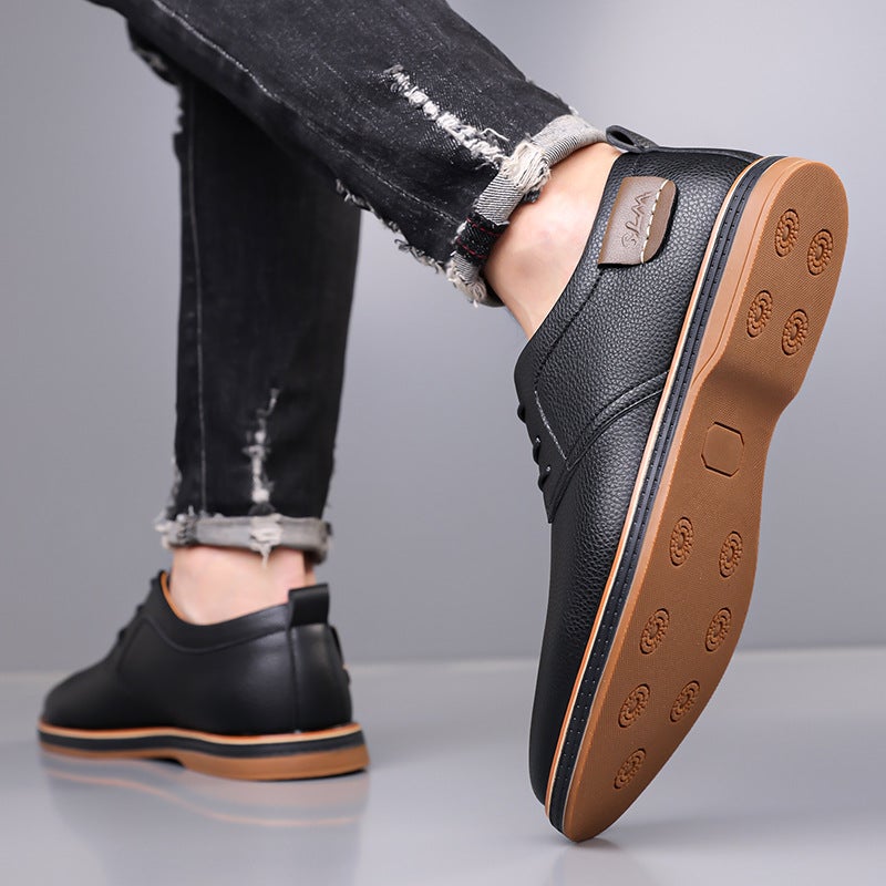 Plus Size Shoes Men'S 2025 Autum Business Formal British Style No. 38-48 Retro Trendyy Casual Leather Shoes Dropshipping - Image 5