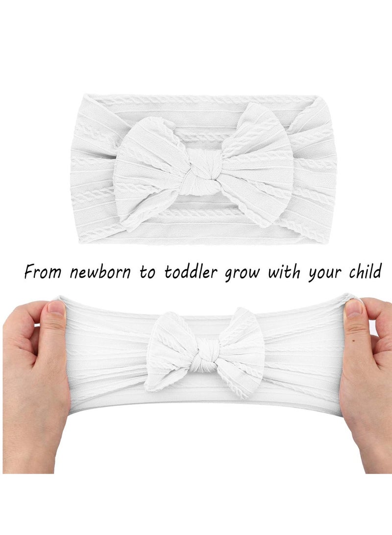 أوزيغالور عصابات رأس نايلون للبنات حديثي الولادة من النايلون عصابات رأس وأقواس شعر للأطفال حديثي الولادة - Image 2