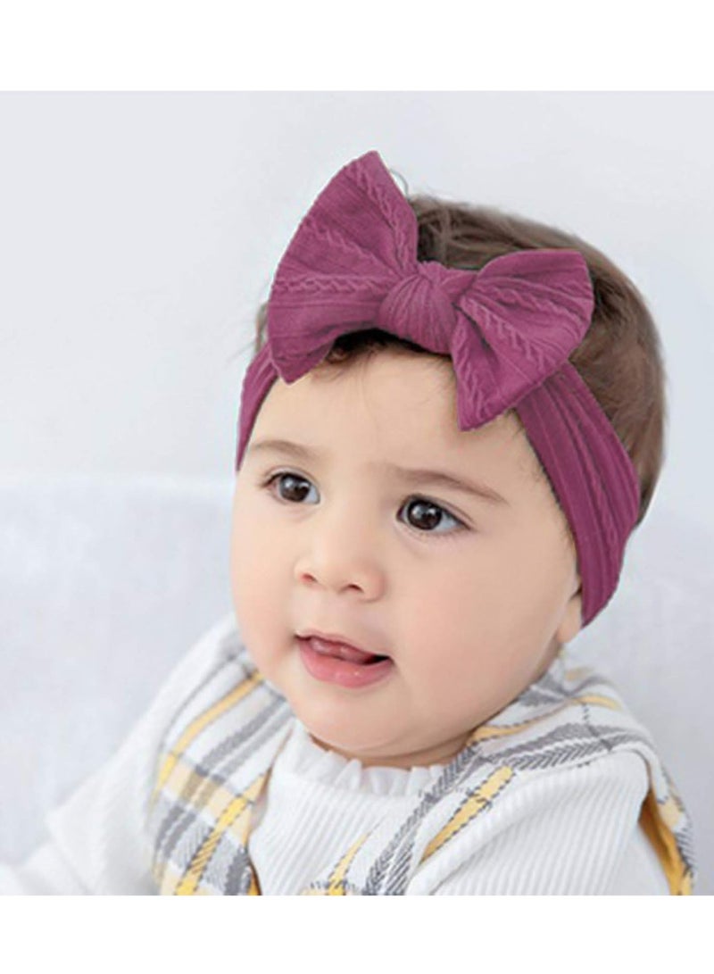 أوزيغالور عصابات رأس نايلون للبنات حديثي الولادة من النايلون عصابات رأس وأقواس شعر للأطفال حديثي الولادة - Image 4