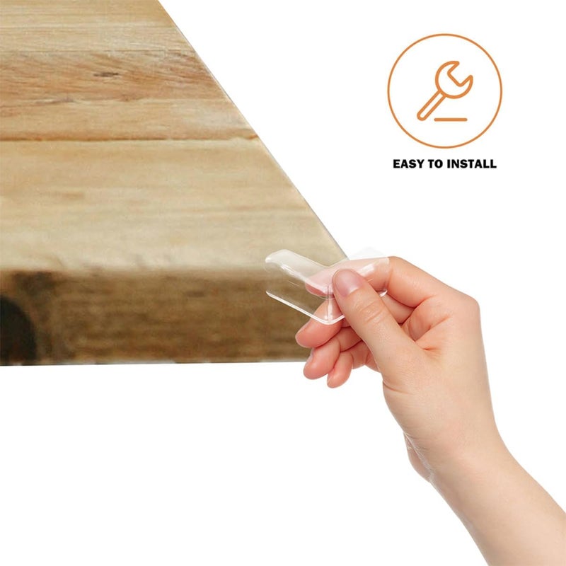 12pcs Adhesive Corner Guards Soft Safety Protectors for Furniture Table Edge Bumpers Corner Protectors for Home Safety - Image 3