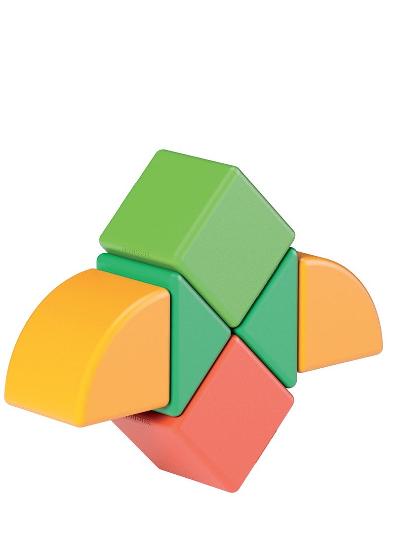 Geomag Magicube  Magnetic Cubes Starter Set 6pcs Magnet Toys Building Construction for Children STEM Creativity Imagination, Recreational Conventional Educational Made in Switzerland 1Y+ - Image 1