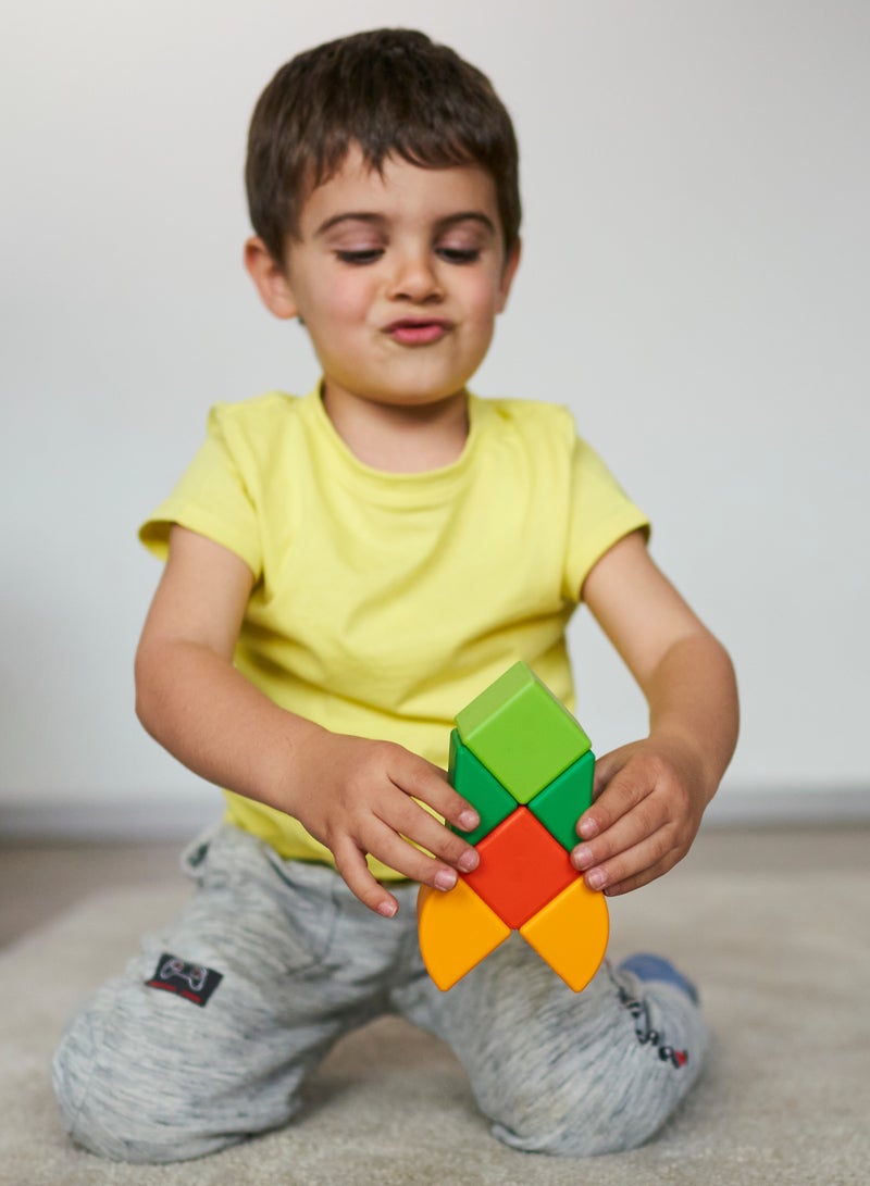 Geomag Magicube  Magnetic Cubes Starter Set 6pcs Magnet Toys Building Construction for Children STEM Creativity Imagination, Recreational Conventional Educational Made in Switzerland 1Y+ - Image 2