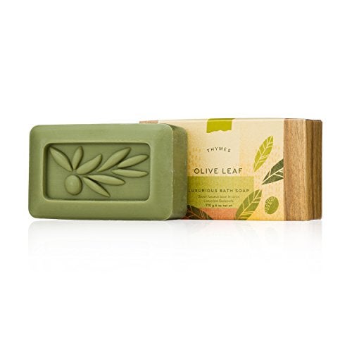 Thymes Bath Soap - 6 Oz - Olive Leaf - Image 1