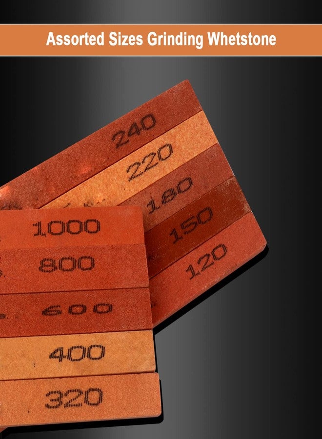 CBRIGHT 10pcs Sharpening Stone Set-10 Grit Assorted Sizes Whetstone Sharpener Polishing Honing Stone Kit 120#,150#,180#,220#,240#,320#,400#,600#,800#,1000#(5.9x0.47x0.24Inch) - Image 4