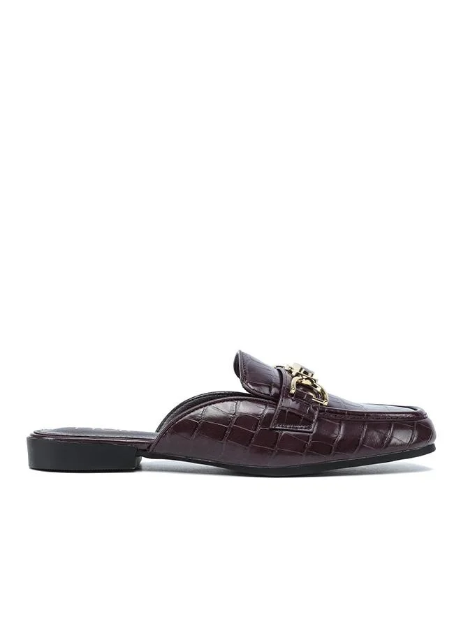 FYOR Stylish Chain-Detail Flat Sandal AJ 009