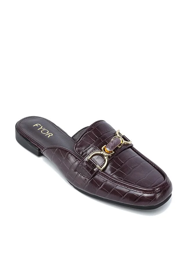 FYOR Stylish Chain-Detail Flat Sandal AJ 009