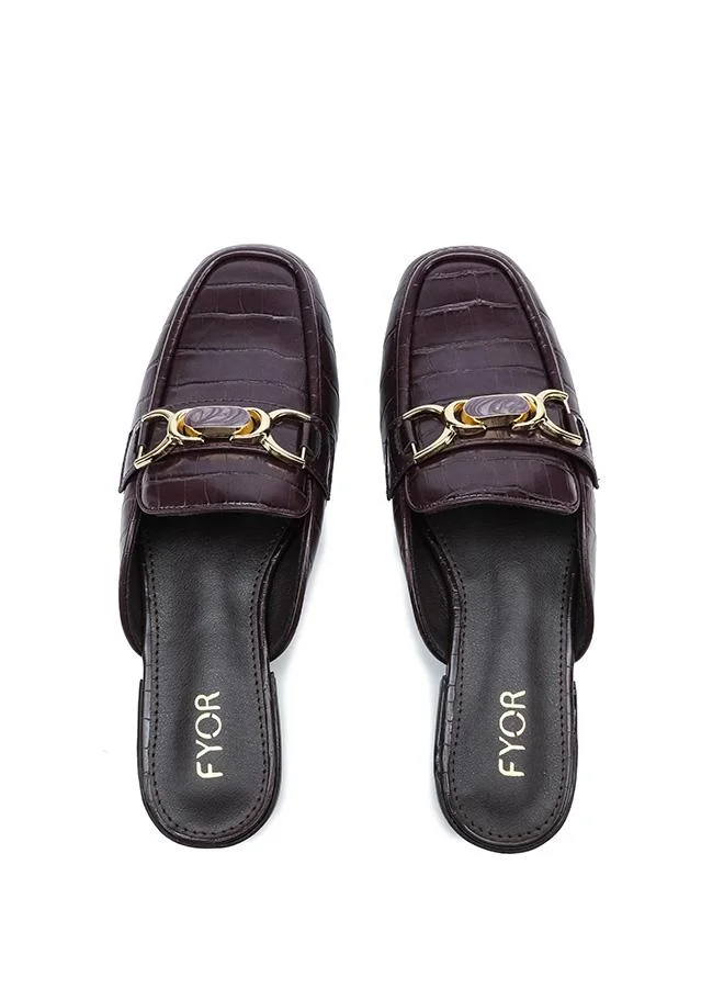 Fyor  Stylish Chain-Detail Flat Sandal AJ 009 for Women | Best Price UAE