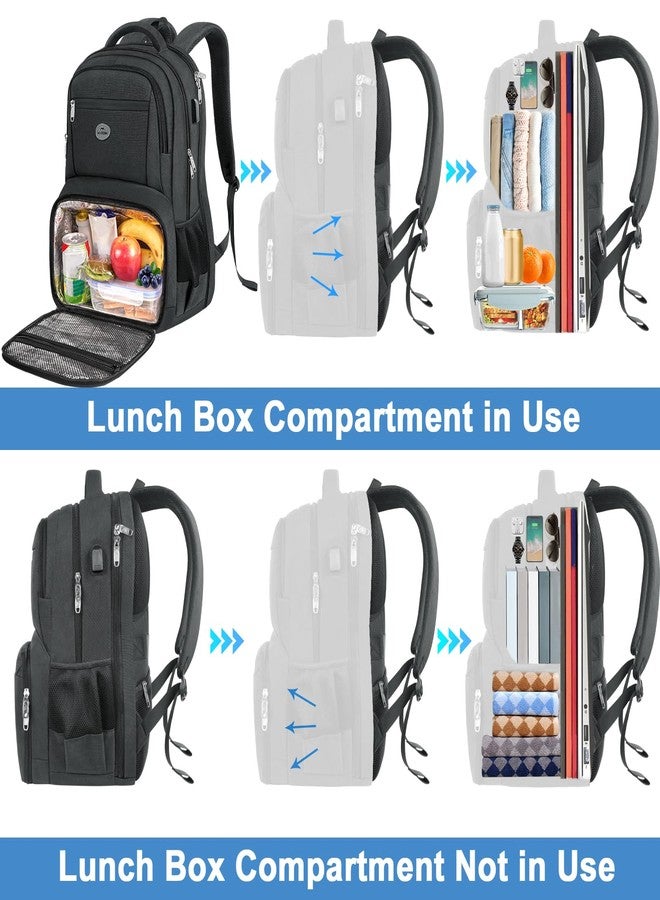 MATEIN 18 Inch Backpack for Men, Extra Large Work Backpack with Lunch Compartment, Water Resistant Insulated Cooler Computer Bag with USB Charging Port, Sturdy Padded Carry On Laptop Daypack for Picnic - Image 3