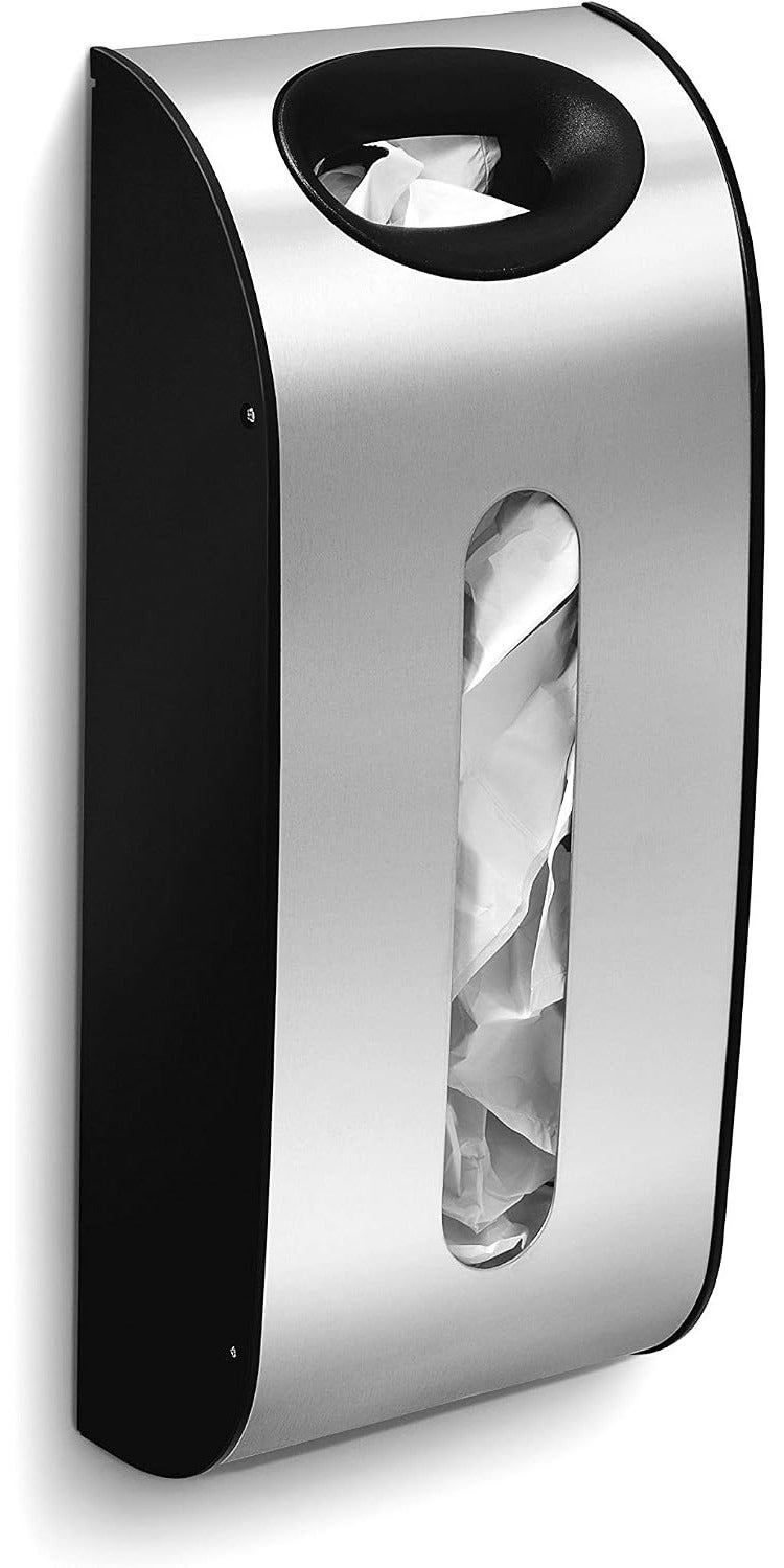 simplehuman Wall-Mount Grocery Bag Dispenser, Brushed Stainless Steel - Image 3