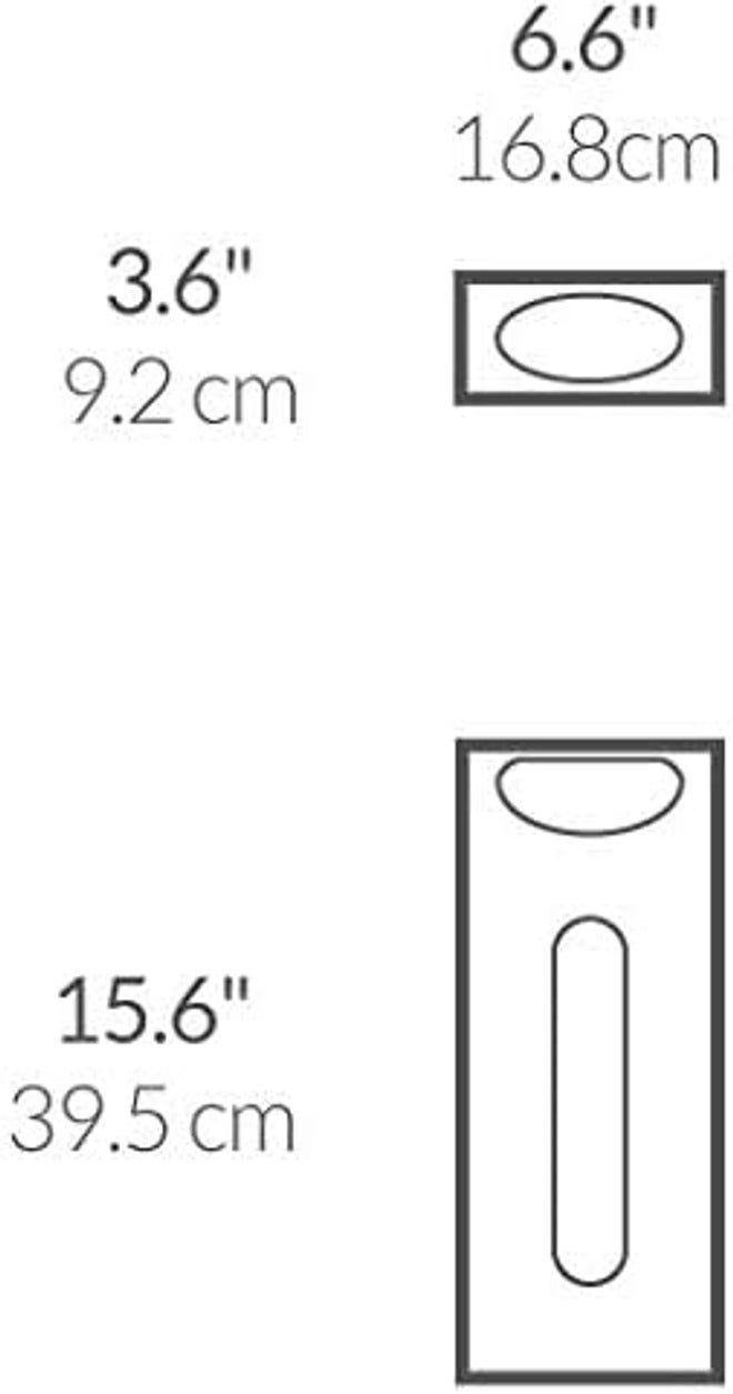 simplehuman Wall-Mount Grocery Bag Dispenser, Brushed Stainless Steel - Image 2