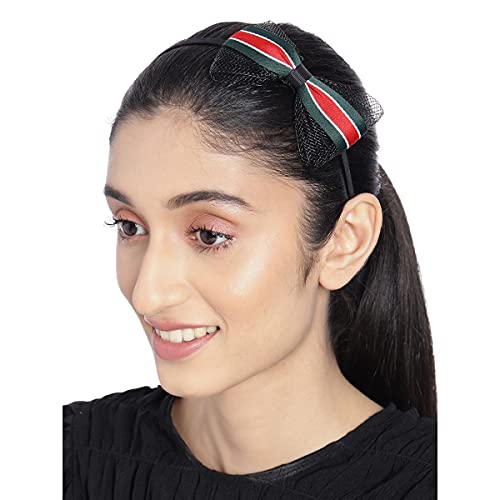 ACCESSHER Casual Wear Women Hairband With Net Bow For Girls And Women,Multicolor - Image 5