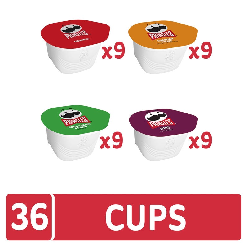 Pringles Potato Crisps Chips, Snack Stacks, Lunch Snacks, Variety Pack (36 Cups) - Image 2
