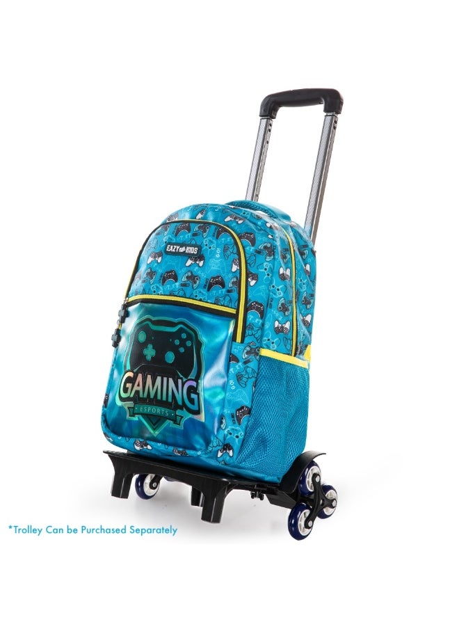 Eazy Kids 16" Set of 3 Backpack w/ Lunch Bag and Pencil Case - Gaming