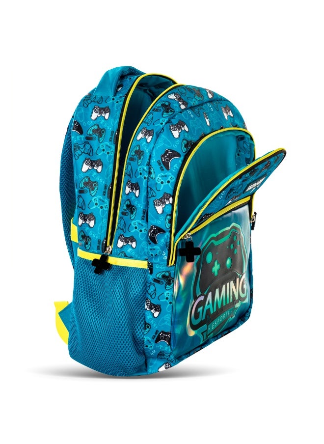 Eazy Kids Eazy Kids 16" Set of 3 Backpack w/ Lunch Bag and Pencil Case - Gaming  - Image 3