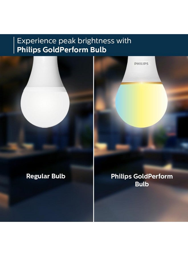 Philips مصباح LED PHILIPS 9W B22 | 3 ألوان في 1 مصباح LED | مصباح تغيير المشهد للمنزل والديكور | اللون: أبيض قابل للتعديل | عبوة من 2 | سلسلة Gold Perform - Image 3