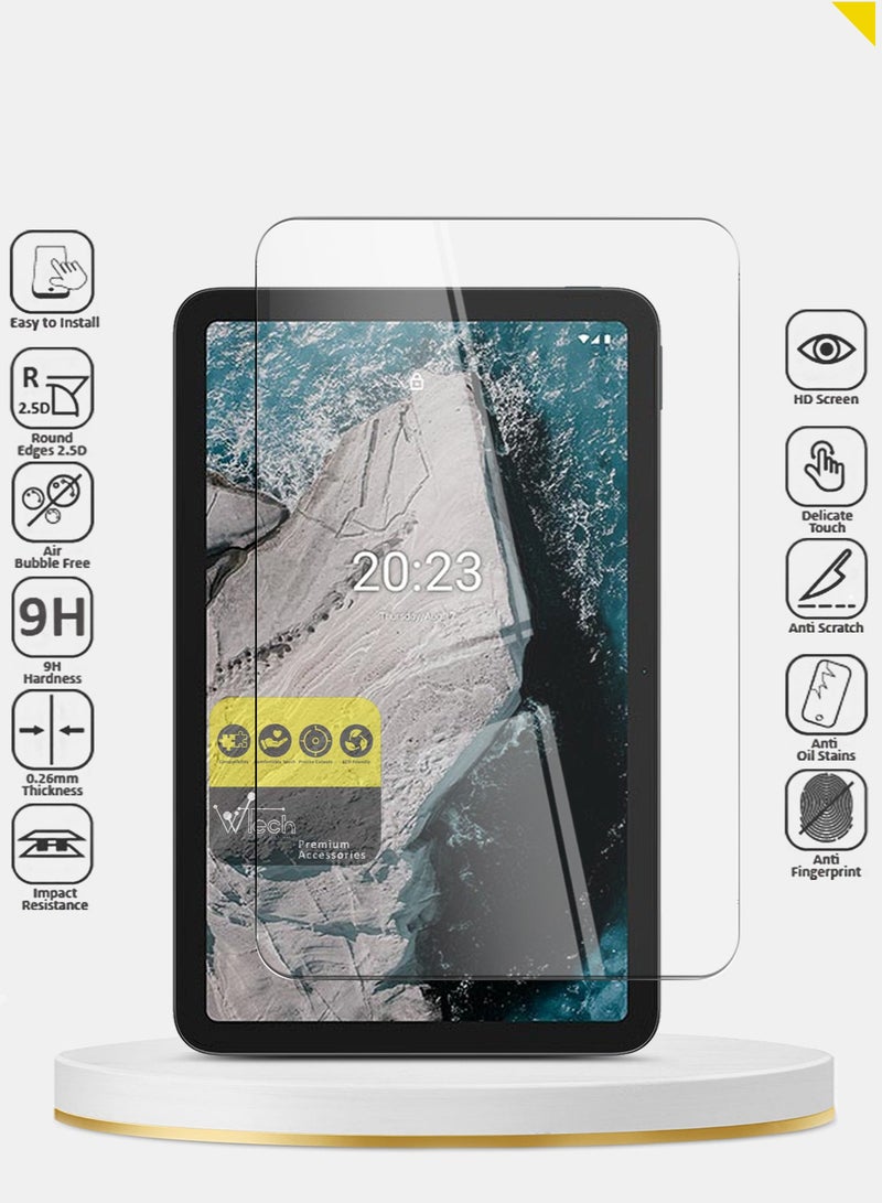 دبليو تيك واقي شاشة من الزجاج المقوى Nokia T20 4G Tab 10.4 بوصة 2021 (TSG9CN)  -واضح