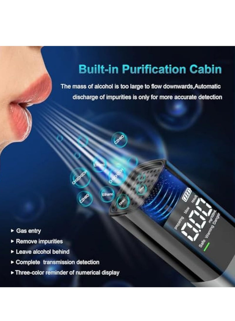 KASTWAVE Professional Breathalyzer, Portable Breathalyzer for Alcohol, Portable Breath Alcohol Tester for Personal & Professional Use with LCD Display, Non-Contact Breathalyzers - Image 3