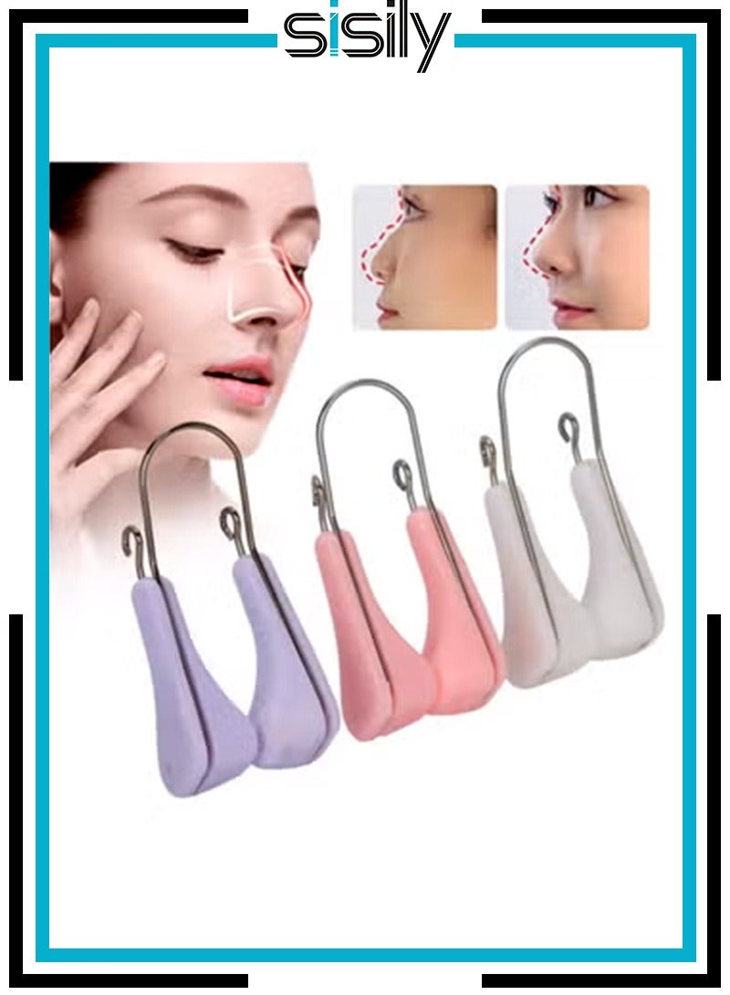 Sisily 3PCS Nose Shrinker, Nose Shaper Clip Nose Lifter Nose Beauty Up Lifting Tool Nose Shaper Clip For Nose Uplifting And Shaping for Women - Image 1