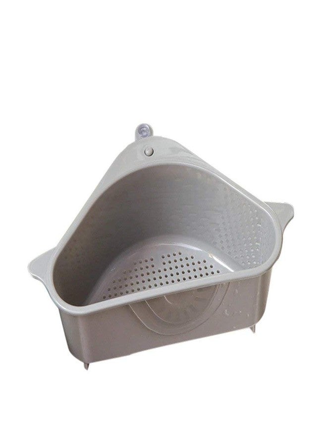 AMDROZ Sink Strainer Rack Kitchen Triangle Sink Strainer Drain Vegetable Drainer Sponge Rack Pack of 2 - Image 5