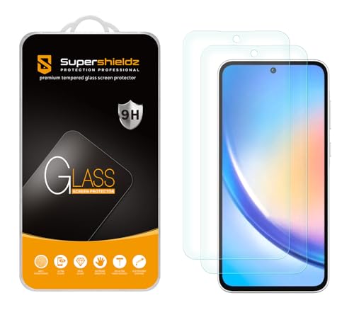 Supershieldz 2 Pack Designed for Samsung Galaxy A35 5G Tempered Glass Screen Protector Anti Scratch Bubble Free - Image 1