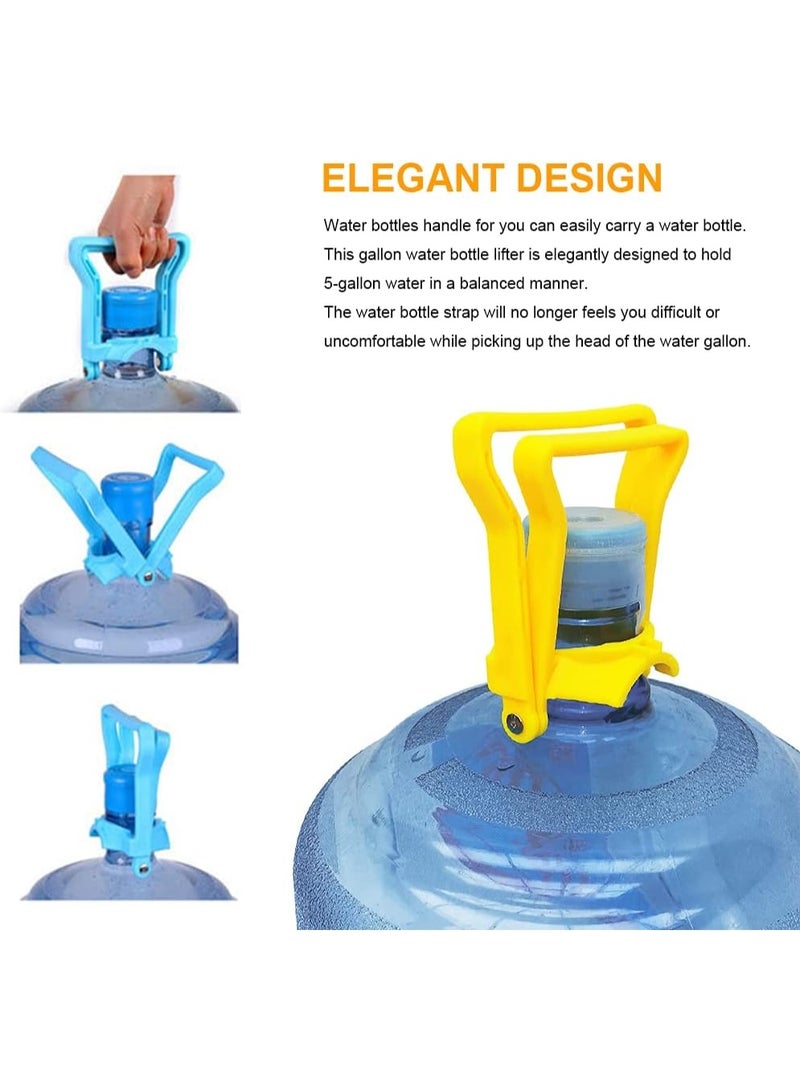 رافع مقبض المياه بلاستيك مريح حلقة تثبيت أسطوانة موفرة للعمالة دلاء السطل وعاء ماء يمكنه التعامل مع متعدد الألوان سعة لترًا.-332 - Image 1