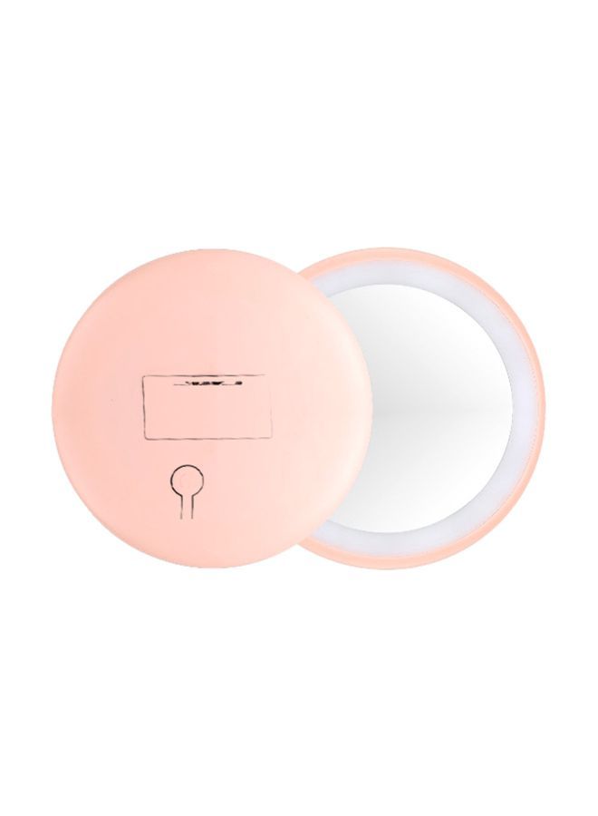 NIBEMINENT LED Vanity Mirror Pink/Clear 9.5x2.5x9.5centimeter  - Image 1