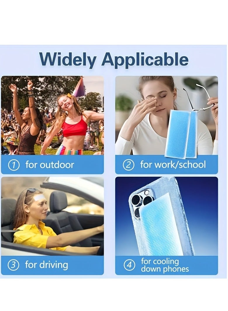 Cold compress gel for cooling down in one use - portable disposable non-slip ice pack for heat stroke and cooling down, no need to charge, physical cooling, lasts for 8 hours, suitable for carrying around. - Image 3