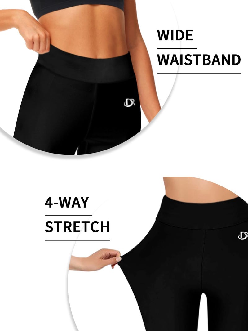 Deerose Swim Pants for Women UPF 50+ Tights Surfing Pants Swimming High Waisted Quick Dry Leggings Black S - Image 3
