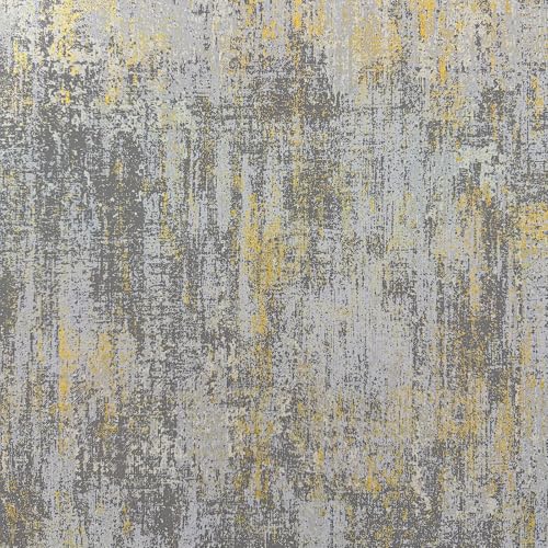 JiffDiff Vintage Metallic Peel and Stick Wallpaper Self Adhesive Industrial Metallic Concrete Wall Paper Modern Stick on Wallpaper Contact Paper (17.3" x 120" Light Gray) - Image 1