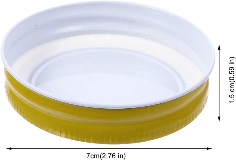 12pcs 70mm Gold Tinplate Jar Replacement Lids Mason Jar Sealing Covers for Food Storage and Canning - Image 2